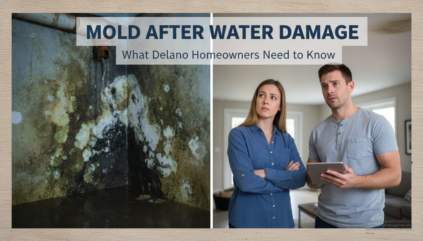 Mold After Water Damage: What Delano Homeowners Need to Know